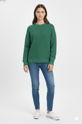RT WOMENS BASIC GREEN SWEATER - Smgarment's